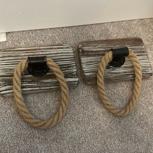 Rustic Rope Wall Hooks